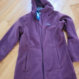New Columbia Mount Cannon Long Fleece Zipper Hoodie.  Sz L
